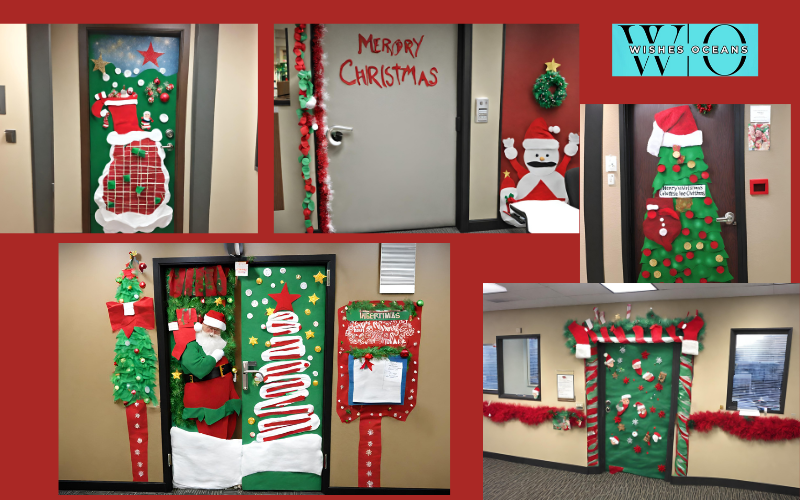 Office Funny Christmas Door Decorating Contest Ideas