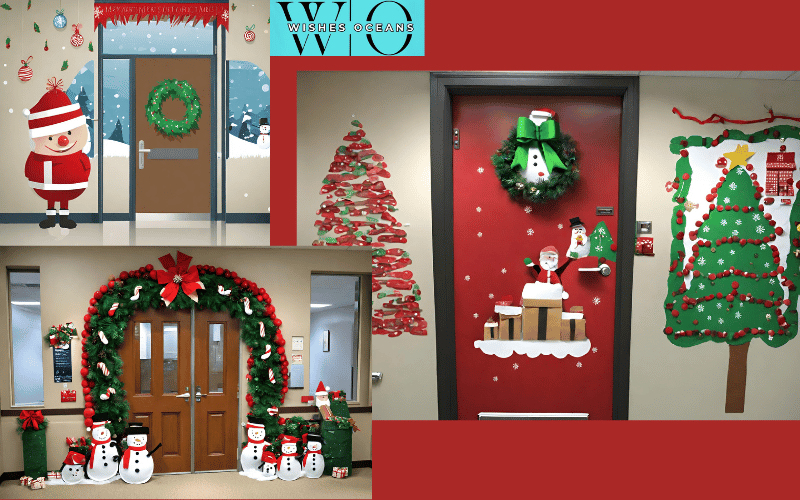 christmas office door decorating ideas