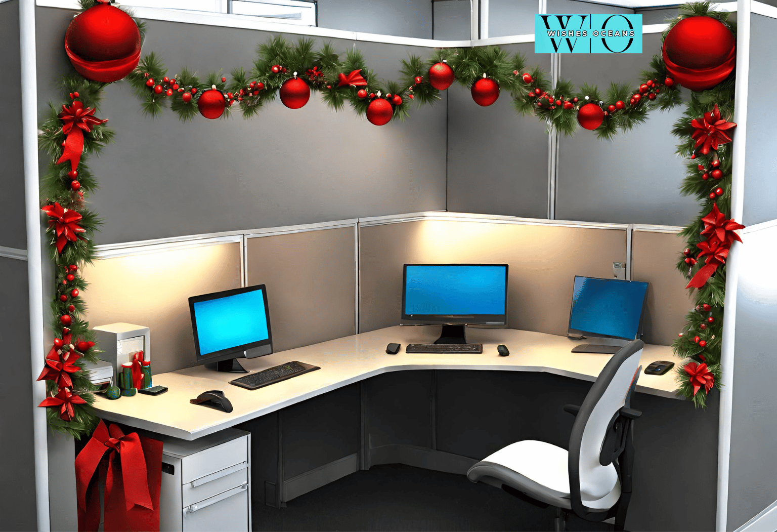 Cubicle Christmas Decorating Ideas...